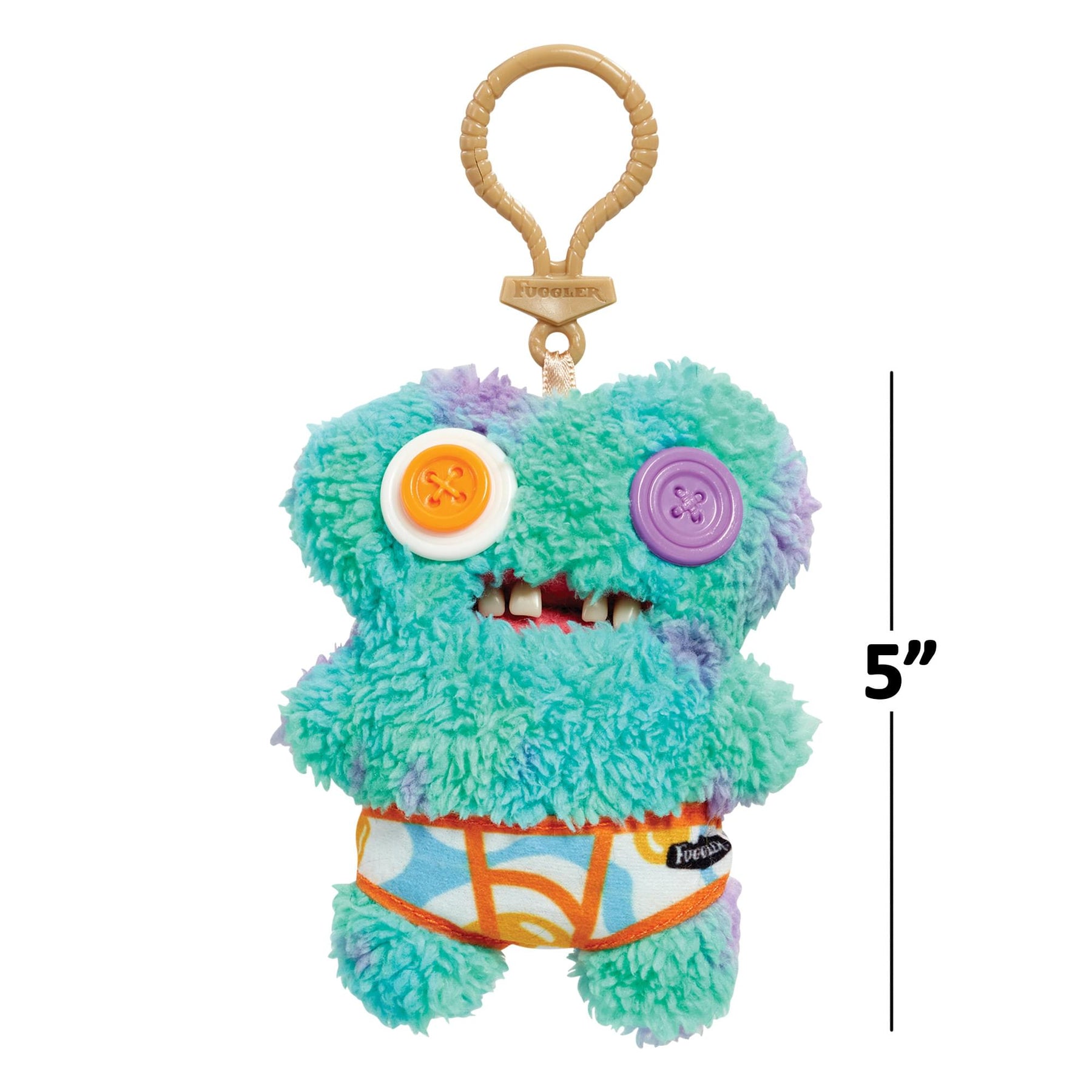 Fugglers 5-Inch Plush Clip-On | Gaptooth McGoo - Multi