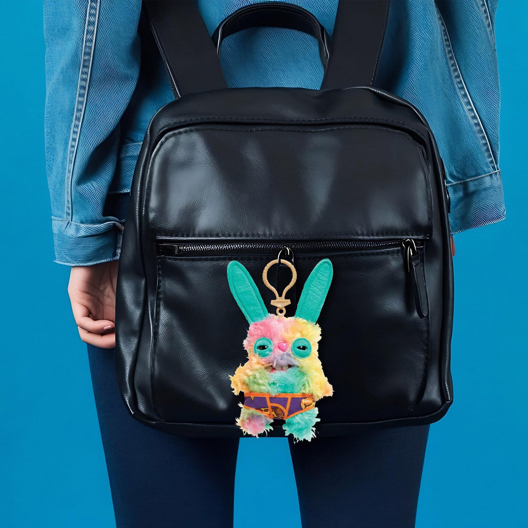 Fugglers 5-Inch Plush Clip-On | Rabid Rabbit - Multi