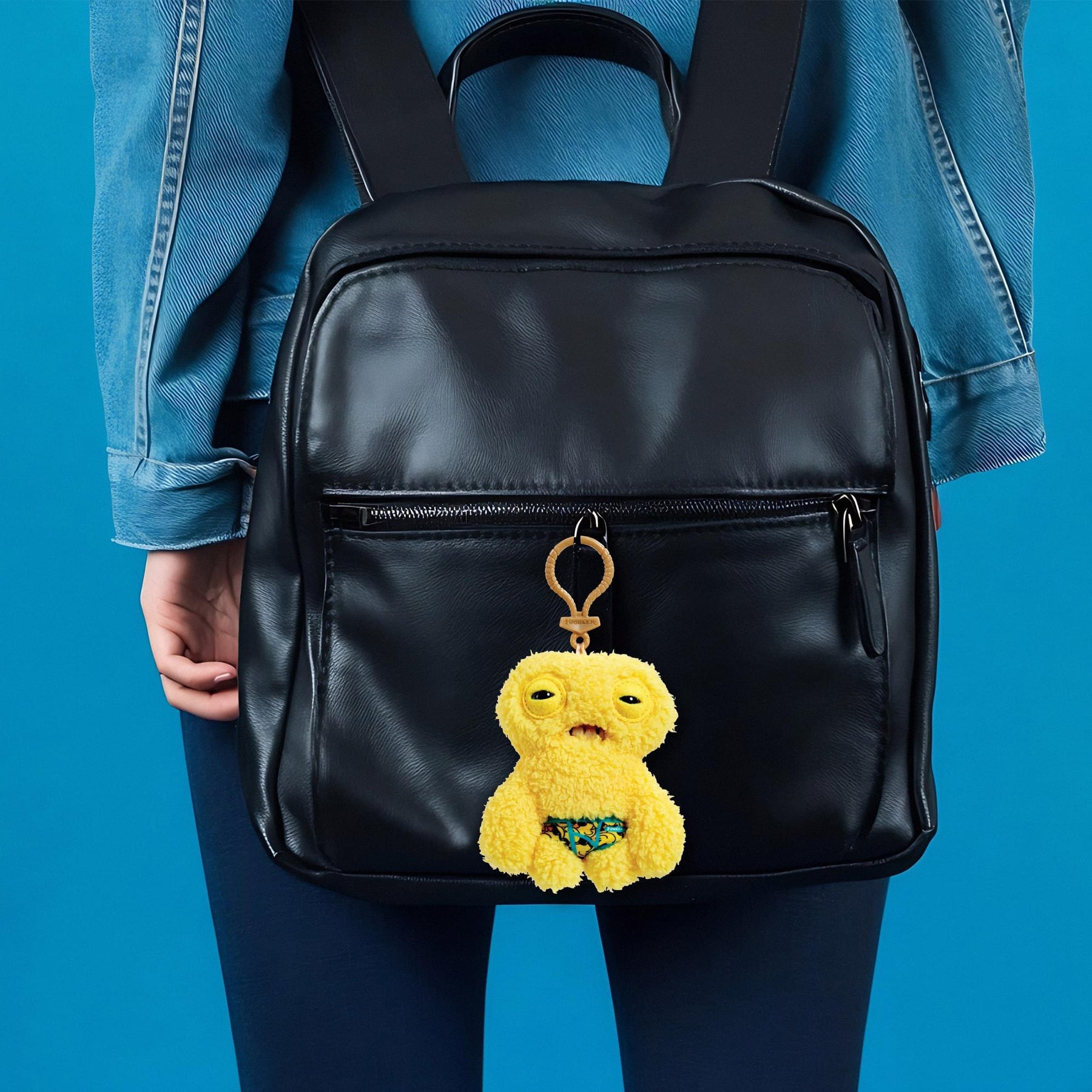 Fugglers 5-Inch Plush Clip-On | Squidge - Yellow