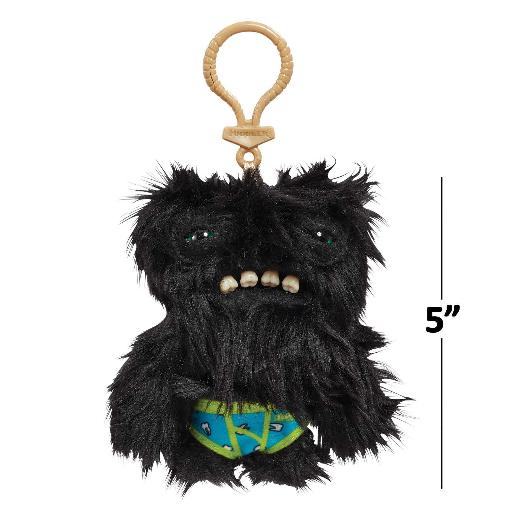 Fugglers 5-Inch Plush Clip-On | Wide Eyed Weirdo - Black