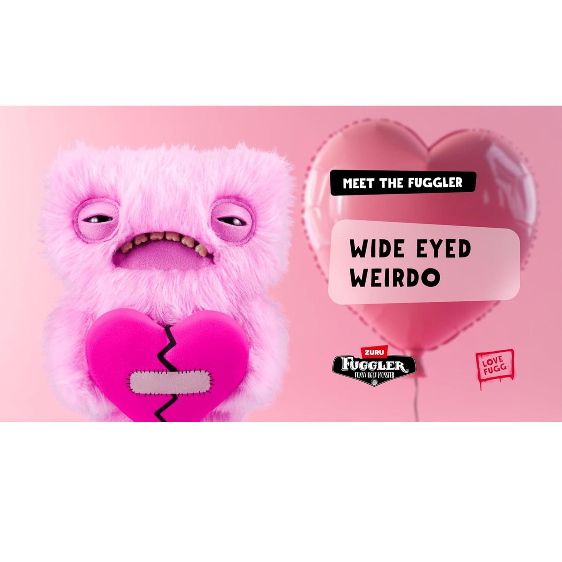 Fuggler Love Fuggs 9 Inch Plush | Pink