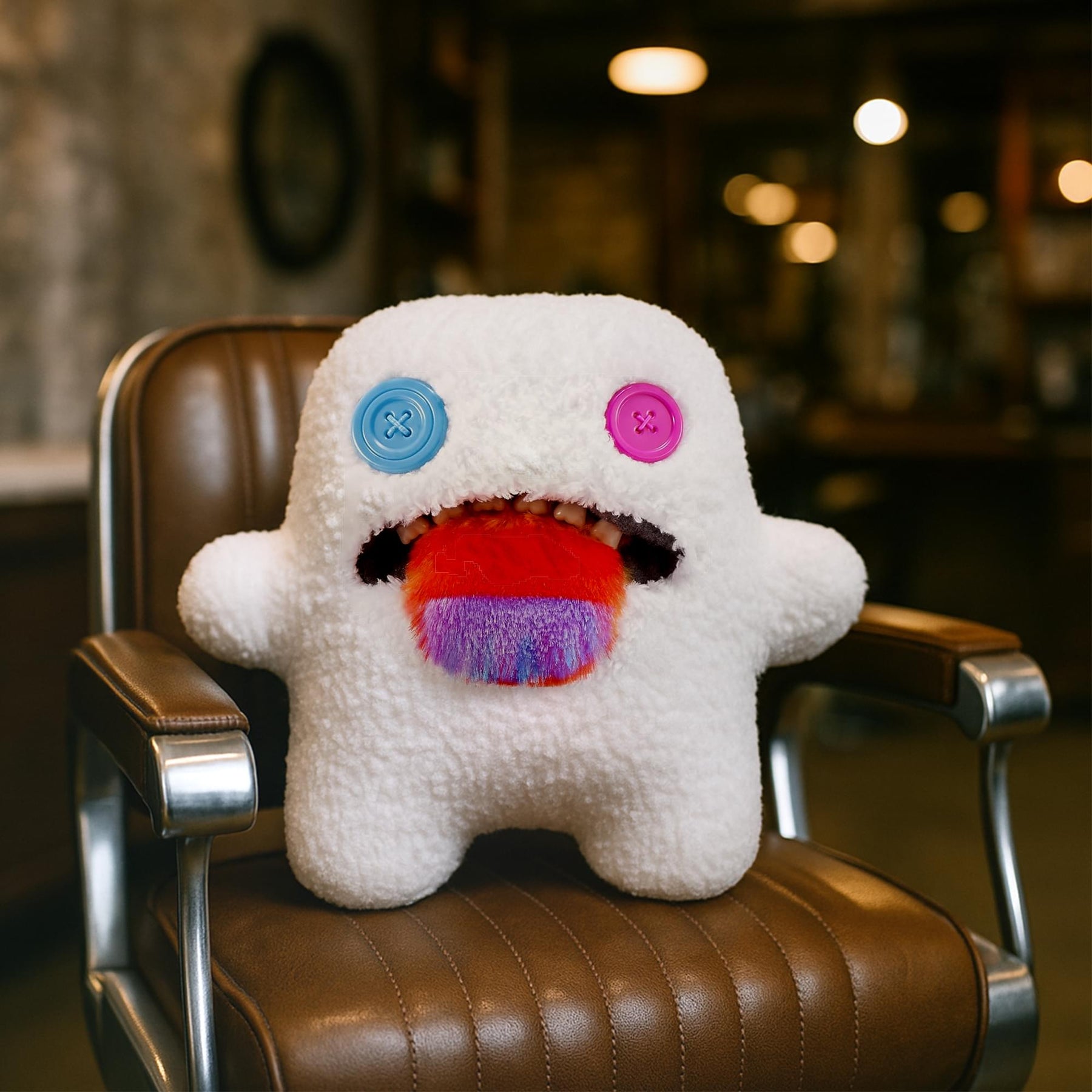 Fuggler Hairy Fuggs 9 Inch Plush | Oogah Boogah (Rainbow Tongue)