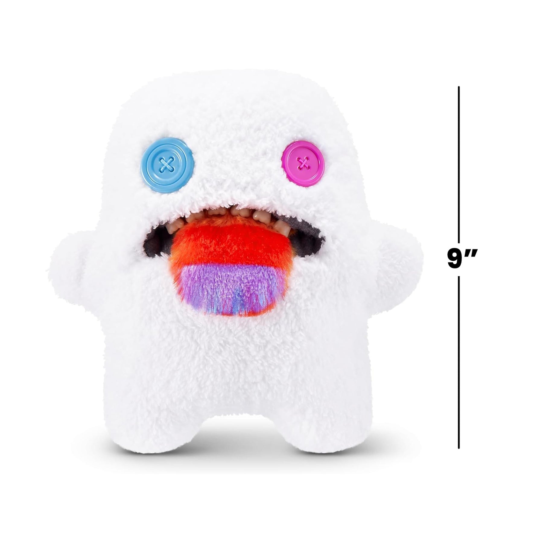 Fuggler Hairy Fuggs 9 Inch Plush | Oogah Boogah (Rainbow Tongue)