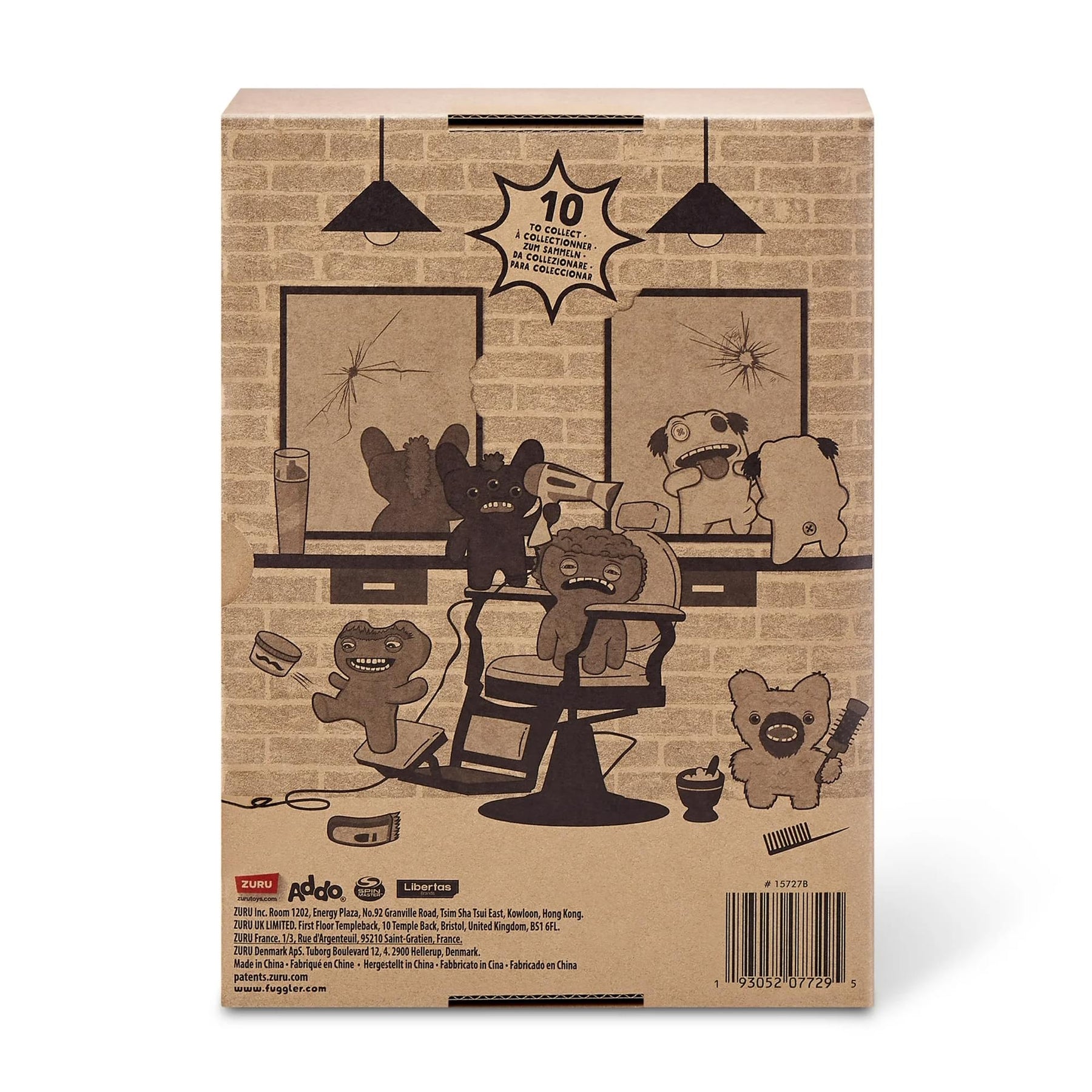 Fuggler Hairy Fuggs 9 Inch Plush | Oogah Boogah (Rainbow Tongue)