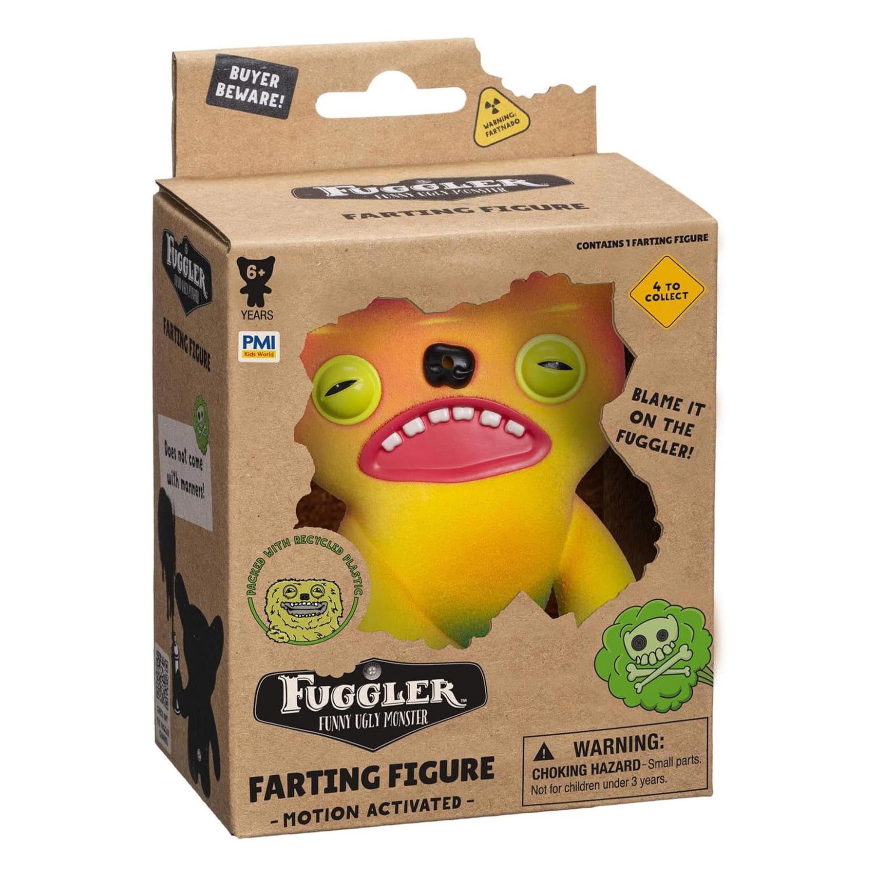 Fuggler Farting 3.5 Inch Vinyl Figure | Dark Multi Fuggler