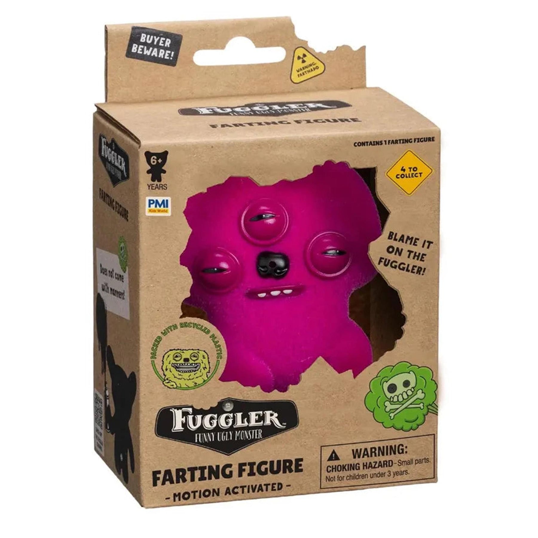 Fuggler Farting 3.5 Inch Vinyl Figure | Dark Pink Fuggler