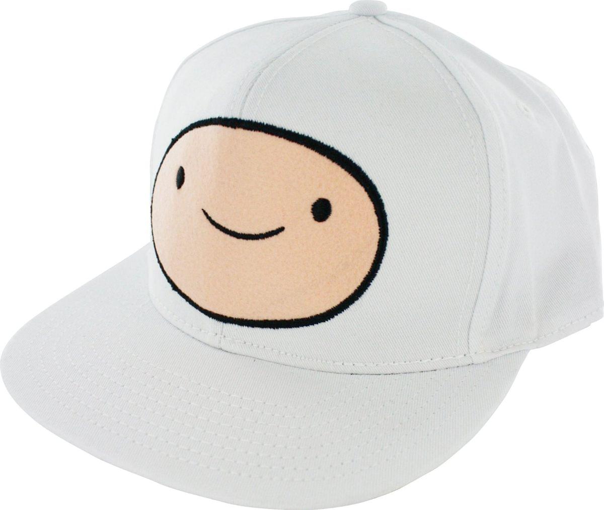 Adventure Time Men's Snapback Cap: Finn White
