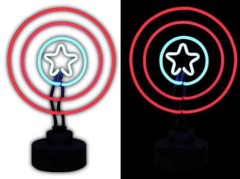 Marvel Captain America Shield Neon Sign
