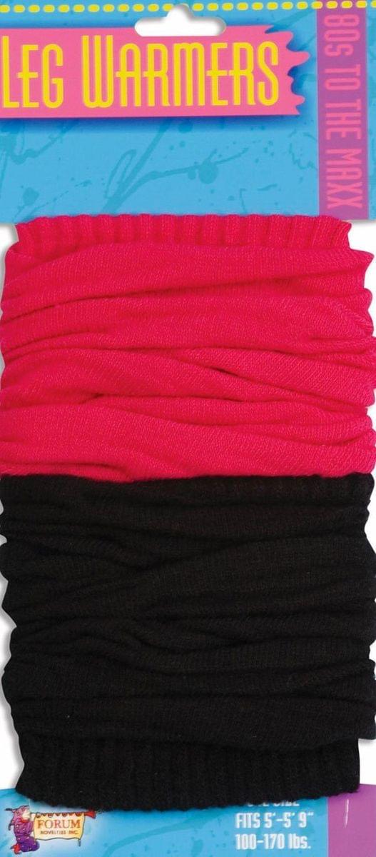 Black & Pink Costume Leg Warmers