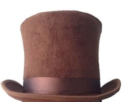Bell Topper Costume Hat Adult: Brown