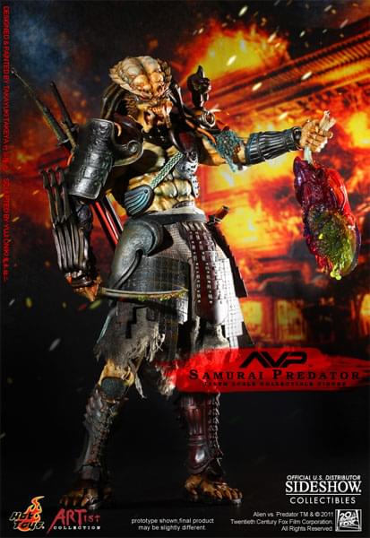 Alien Vs Predator Samurai Predator 1:6 Scale Figure By Hot Toys