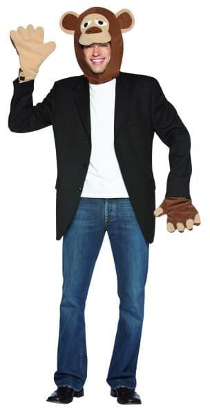 Animal Brown Monkey Costume Kit Adult