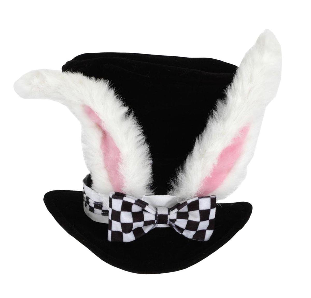 Alice In Wonderland White Rabbit Topper Costume Hat Adult