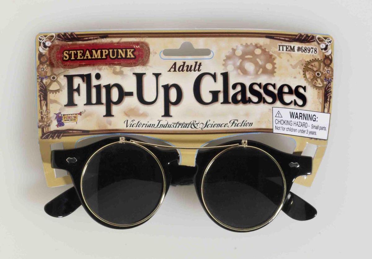 Victorian Steampunk Flip-Up Adult Costume Glasses