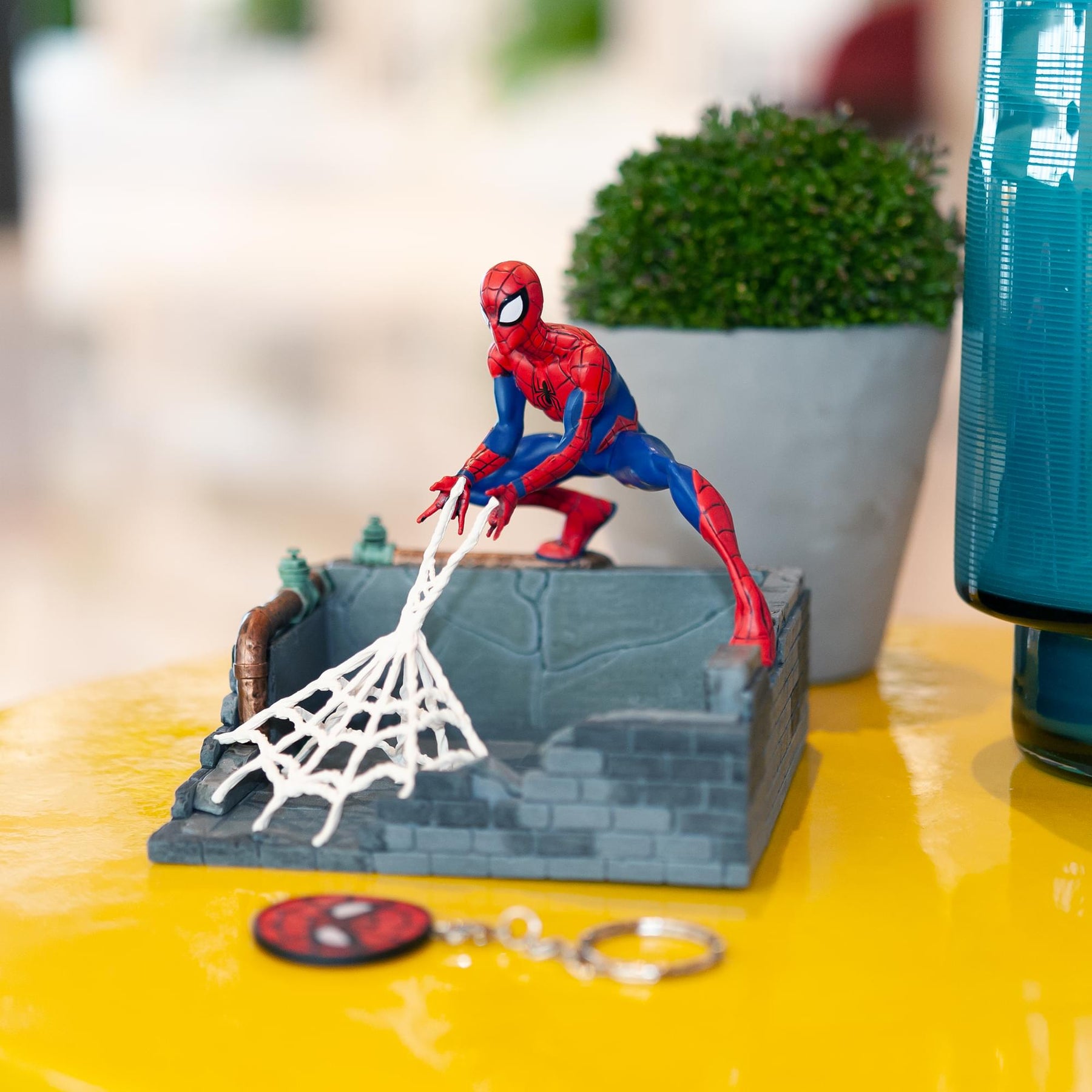 Marvel Spider-Man Finders Keypers Statue | Official Spider-Man Key Holder Figure