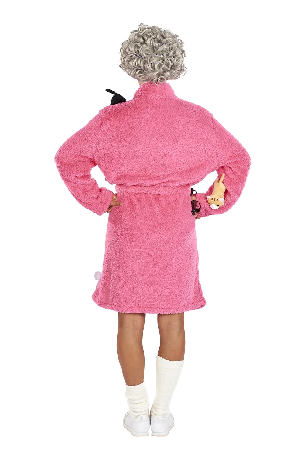Crazy Cat Lady Adult Costume | Robe & Wig Funny Costume Set | One Size Fits Most