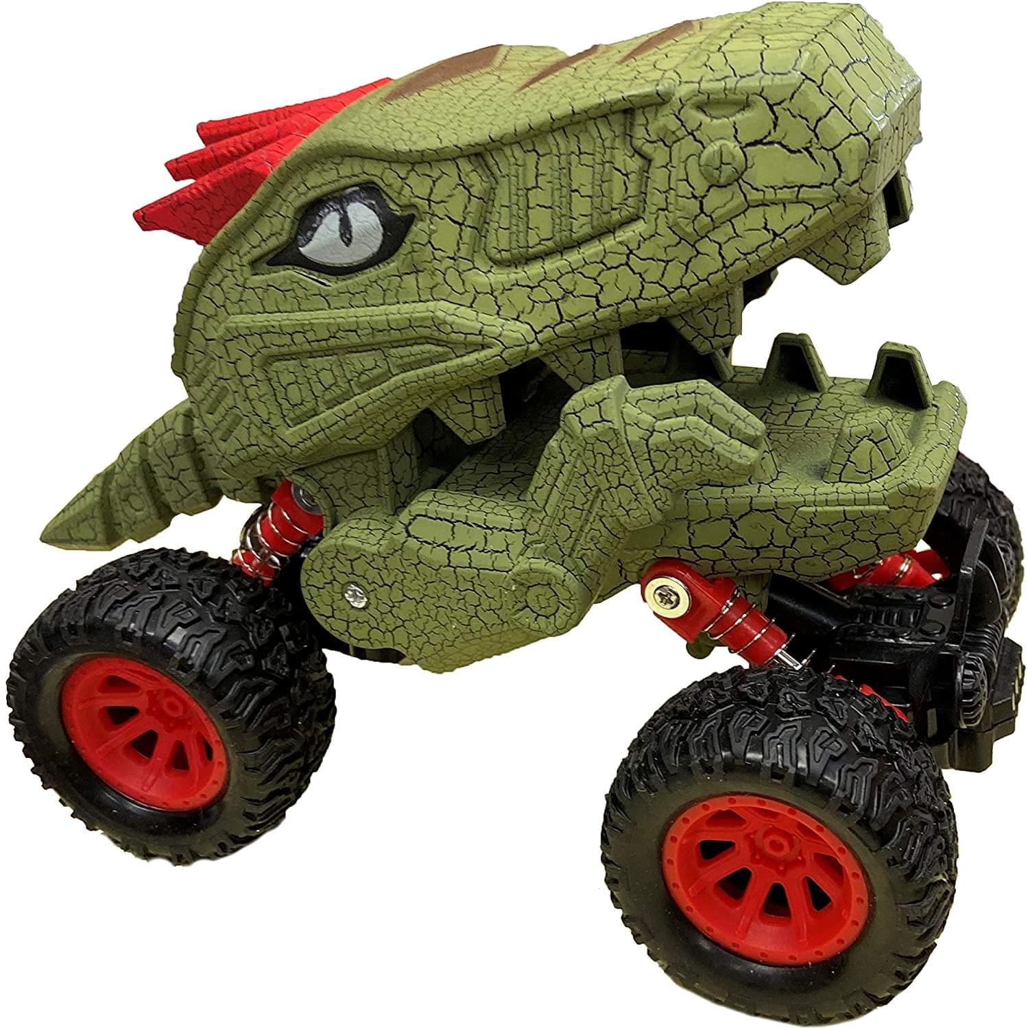 Aeromax Dino-Faur Pull Back Dinosaur Truck | Green