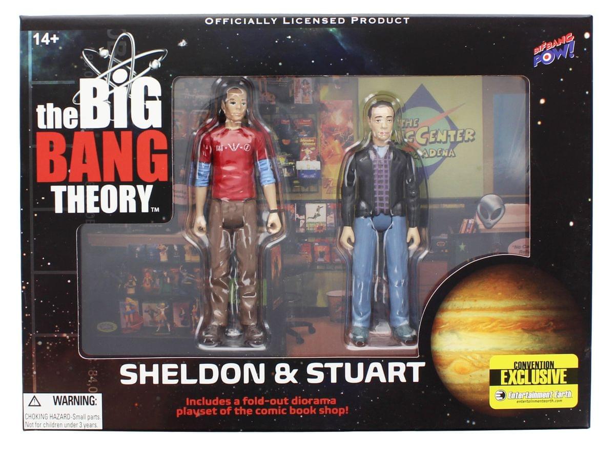 The Big Bang Theory Sheldon & Stuart (Con Exclusive) 3 3/4" Action Figures