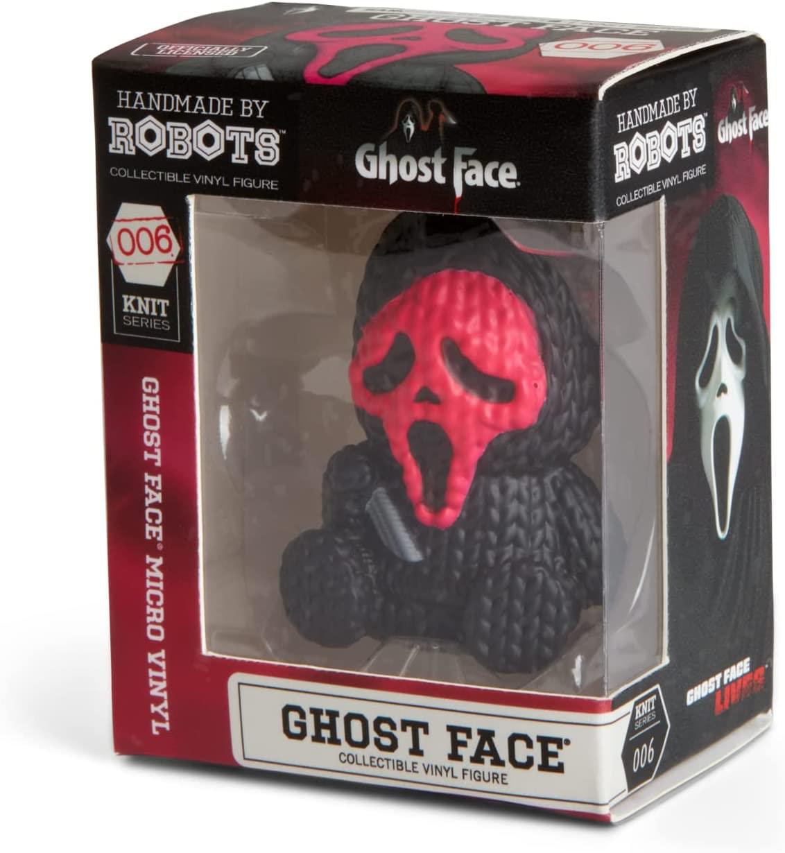 Scream Handmade by Robots 1.75 Inch Micro Vinyl Figure | Ghost Face Pink Face