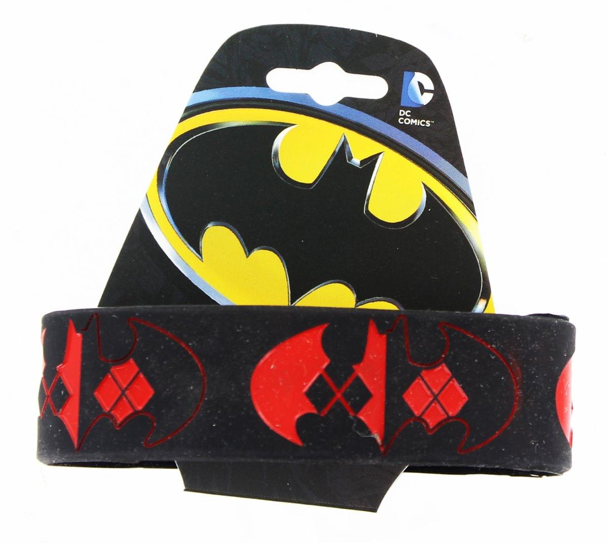 Batman and Harley Quinn Logo Rubber Wristband