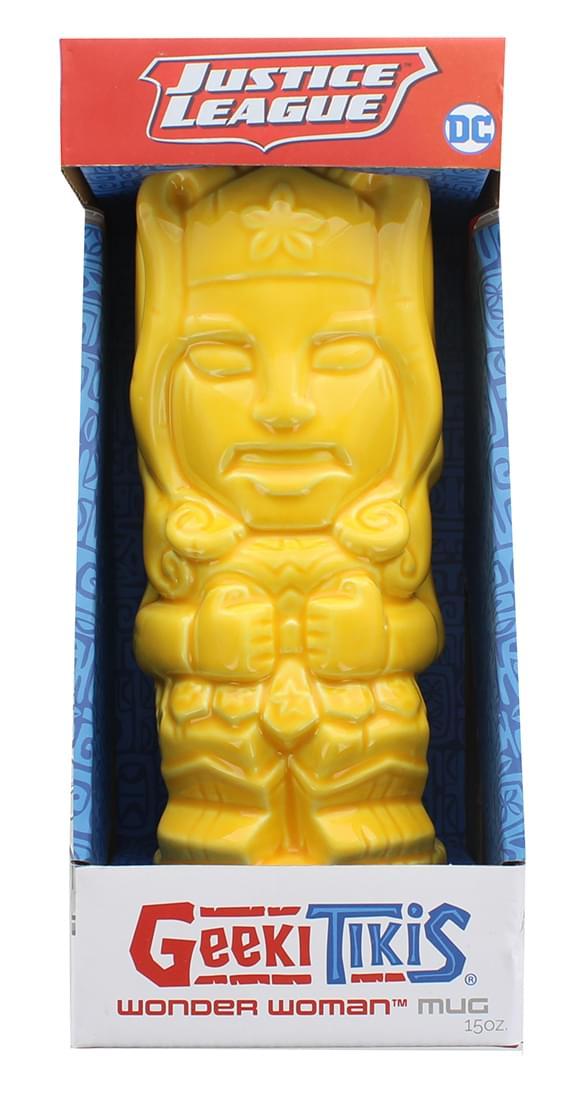 DC Comics Geeki Tikis Wonder Woman 15 oz Mug | Yellow