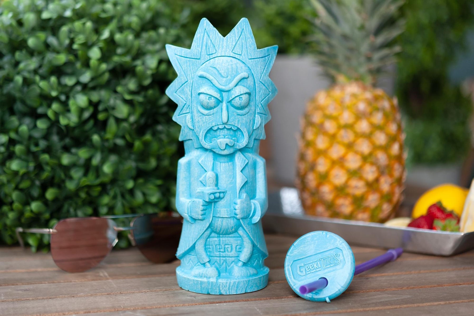 Rick and Morty Rick 25oz Geeki Tiki Plastic Tumbler