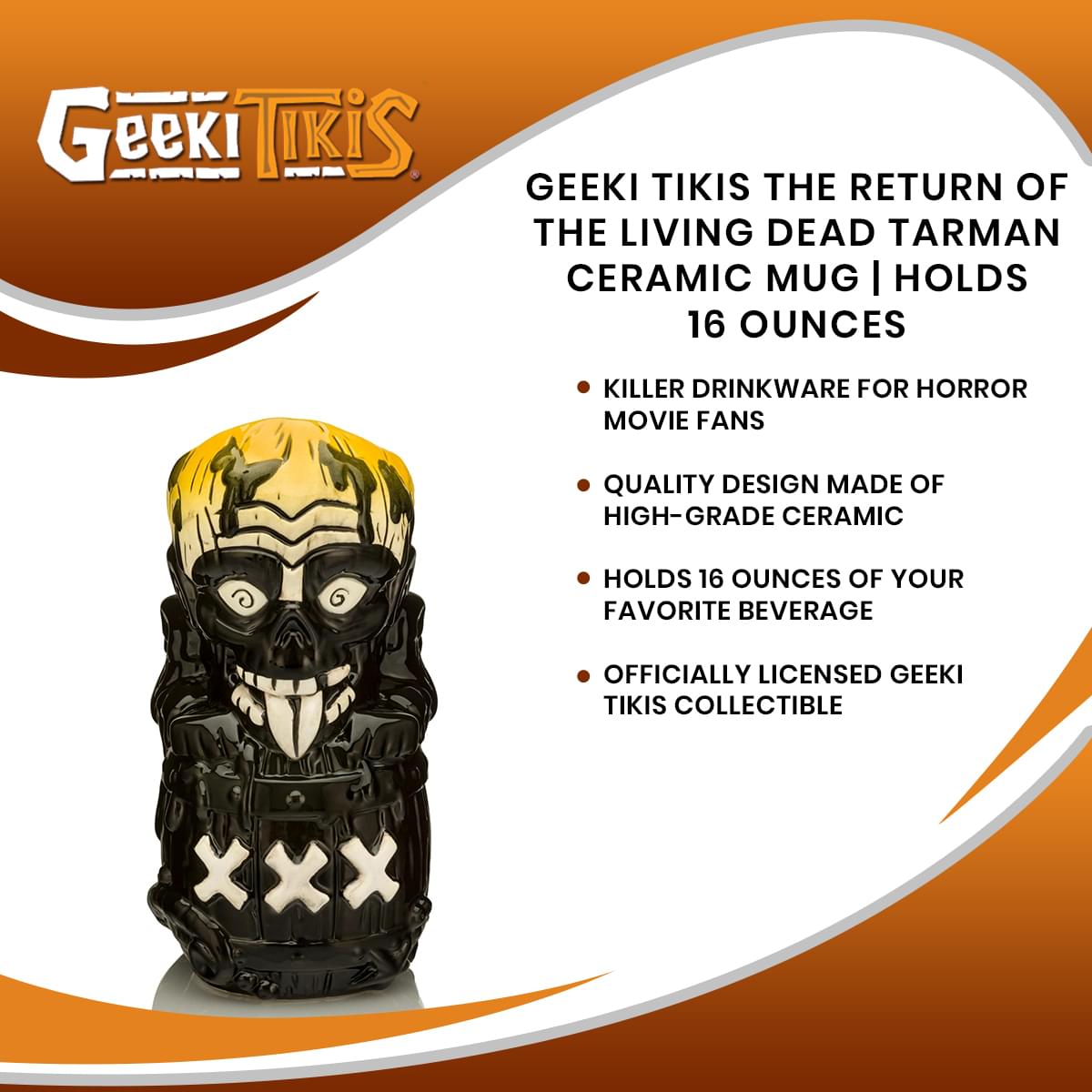 Geeki Tikis The Return of the Living Dead Tarman Ceramic Mug | Holds 16 Ounces