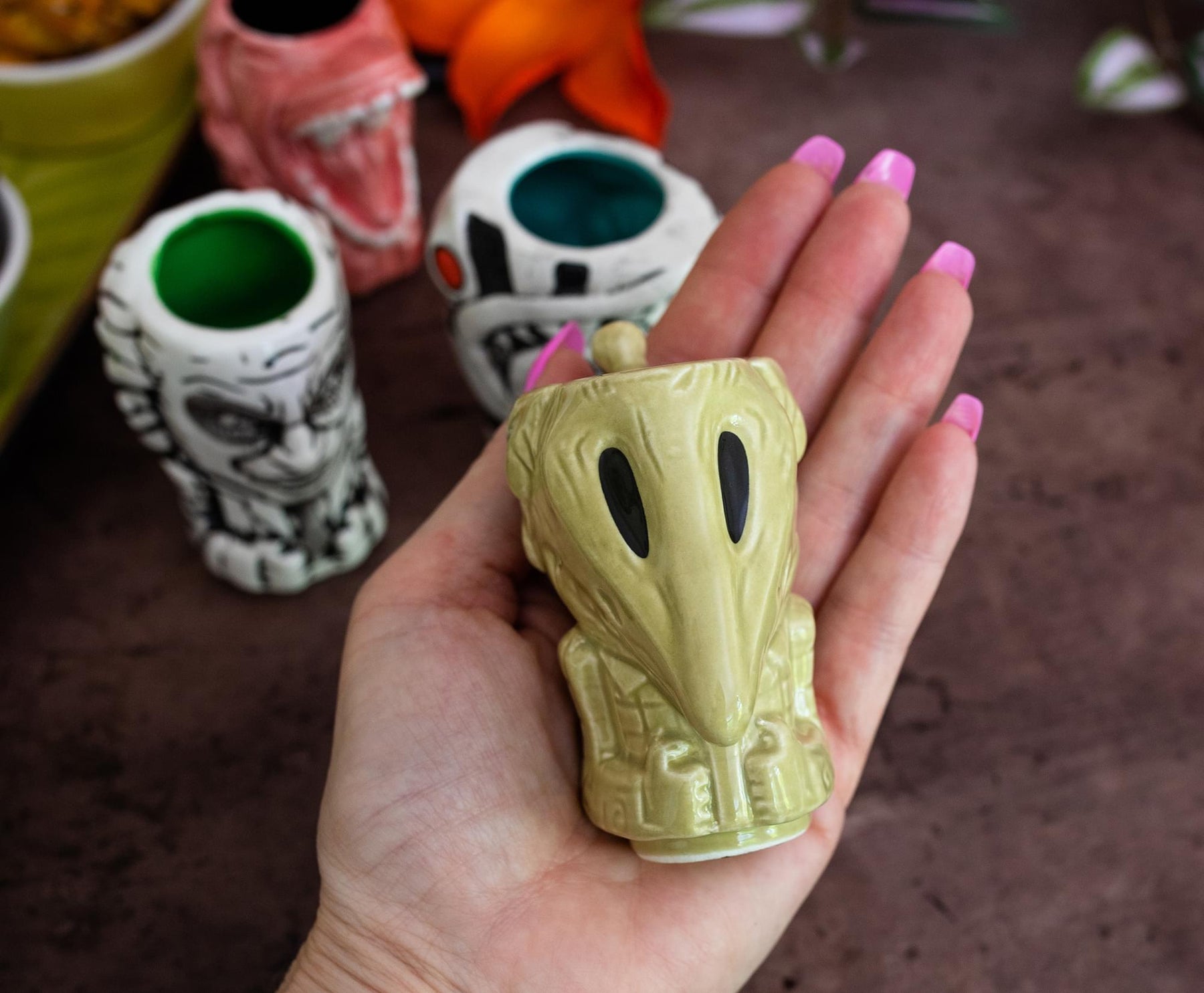 Geeki Tikis Beetlejuice Muglets 4-Pack | Beetlejuice, Sandworm, Adam, Barbara