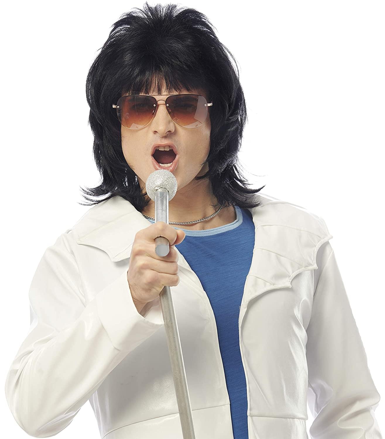 Rock You Adult Costume Wig | Black