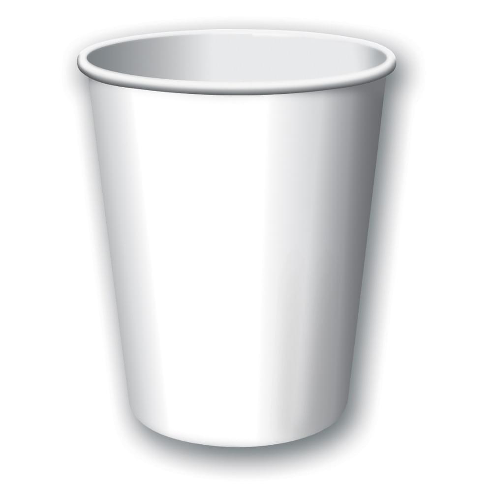 Touch Of Color 24 Count 9oz Hot/Cold Cups White