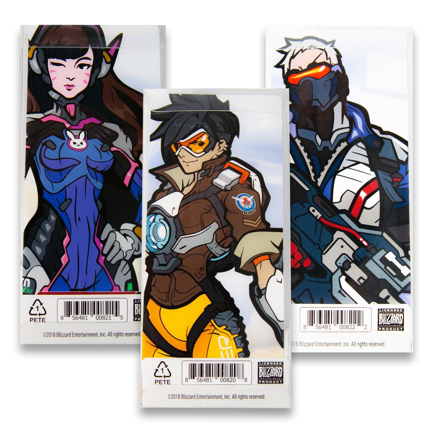 Overwatch Official Hero Pin Set | D. Va, Tracer, & Soldier 76 Pins | Set of 3
