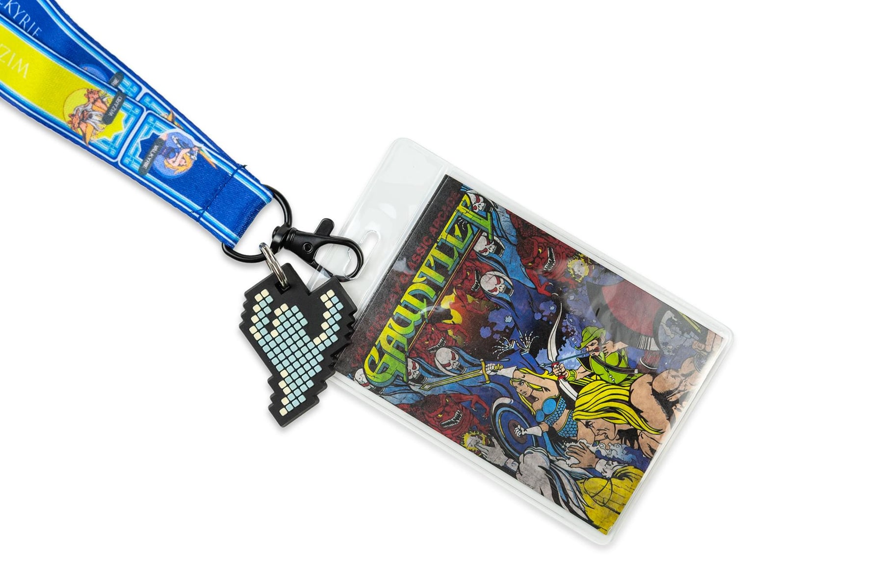 Midway Arcade Games Lanyard w/ ID Holder & Charm - Gauntlet