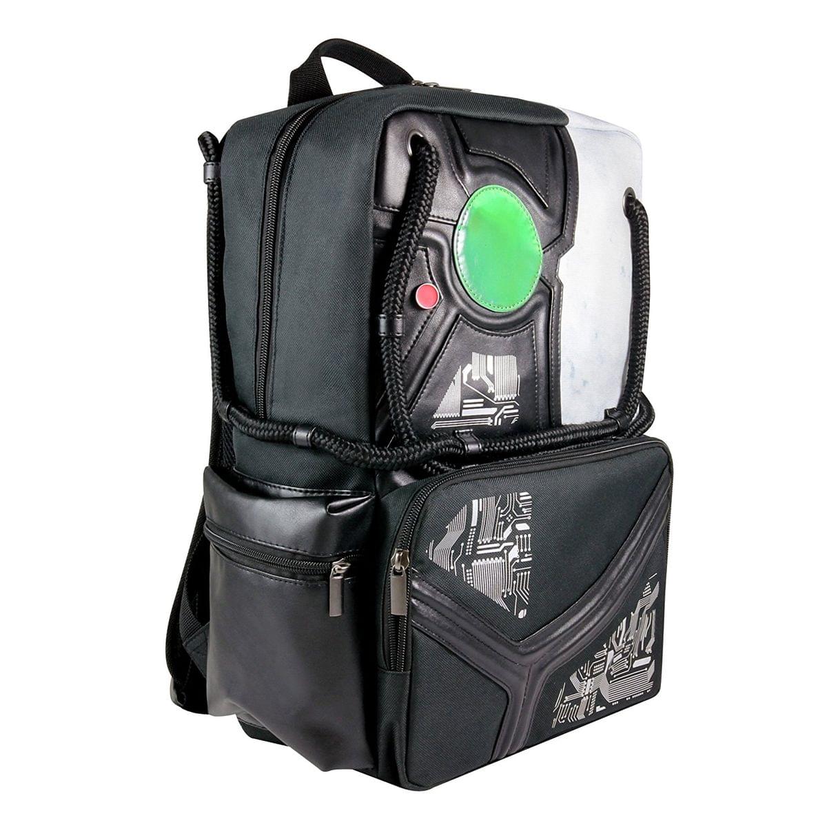 backpack for 16in laptop Troika Blue Cycle Expandable Laptop Backpack