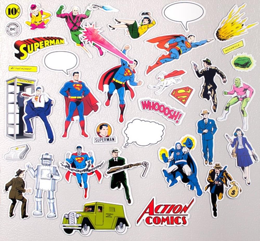 Superman Magnetic Action Set, 2 Sheets