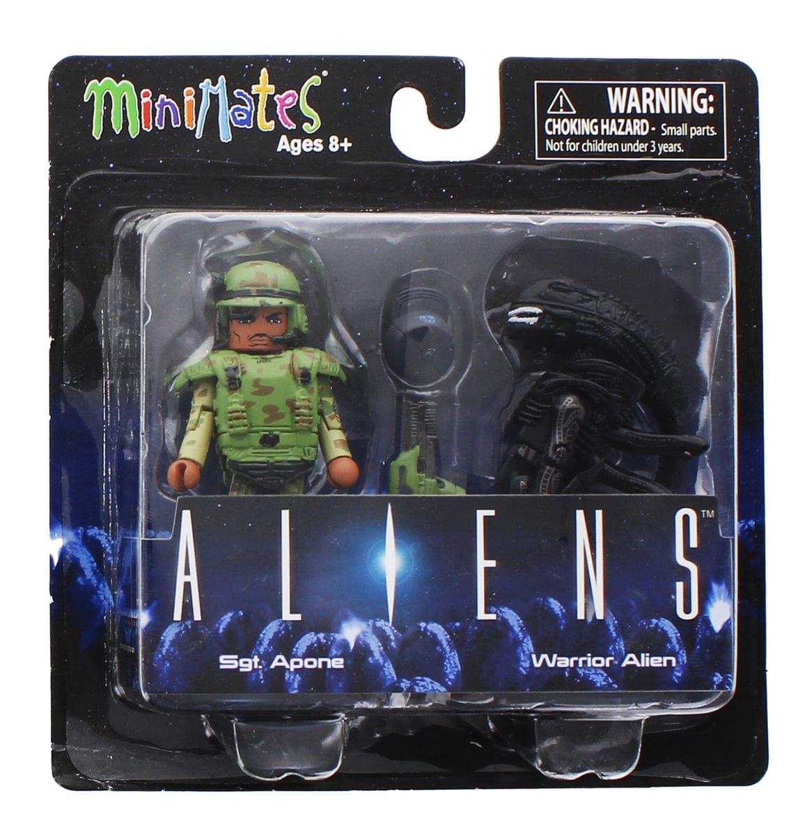 Aliens Minimates S1 2-Pack: Sgt. Apone & Warrior Alien | Free Shipping