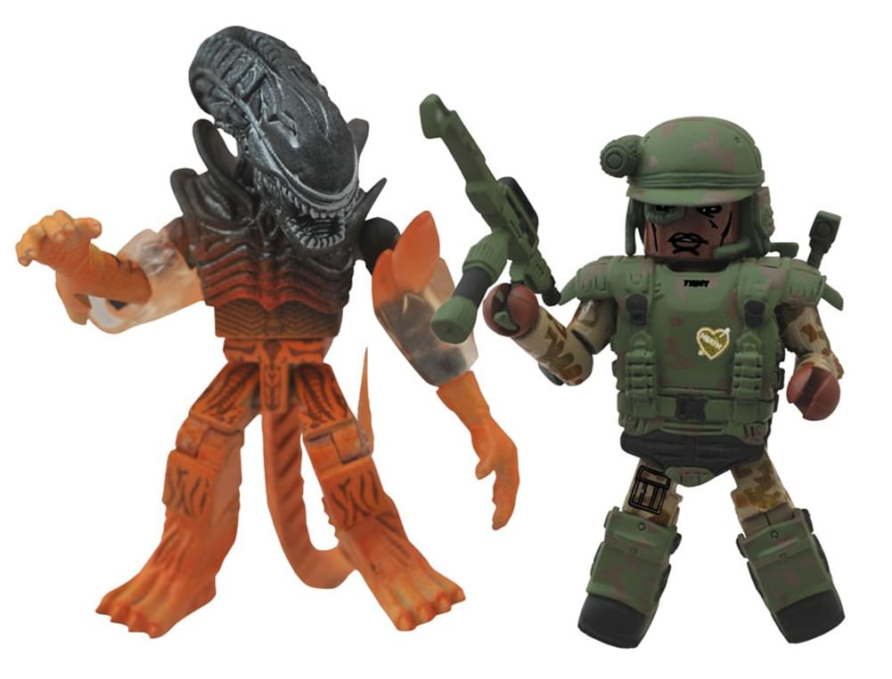 Aliens Minimates Series 2 Pvt. Frost & Burning Warrior Alien 2-Pack