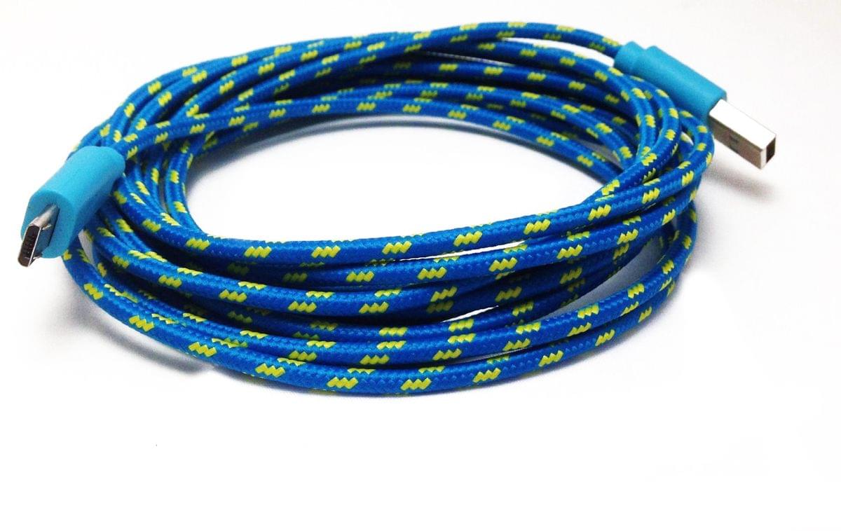 XL 9' Charging & Data Cable Iphone 5/5S 9, Blue