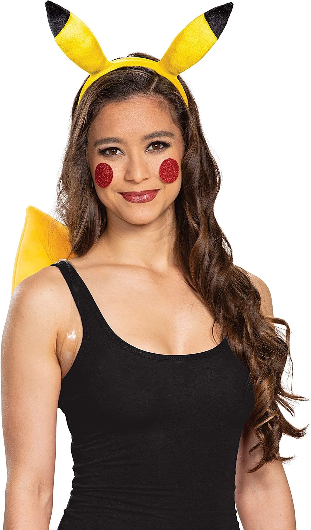 Pokemon Pikachu Headband & Tail Costume Accessory Kit | 14+