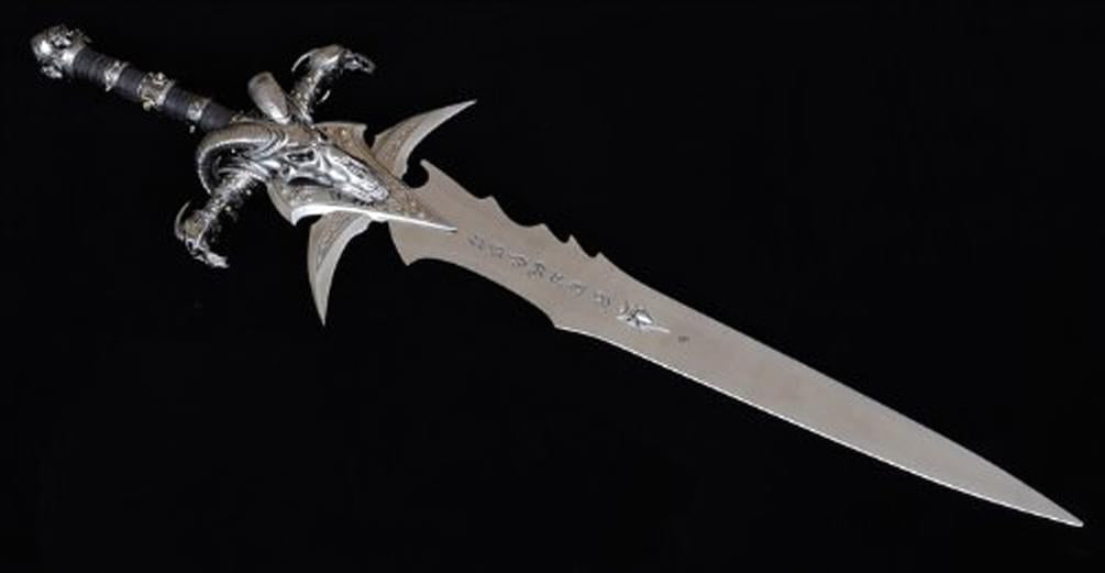 Warcraft Metal Sword With Display Plaque