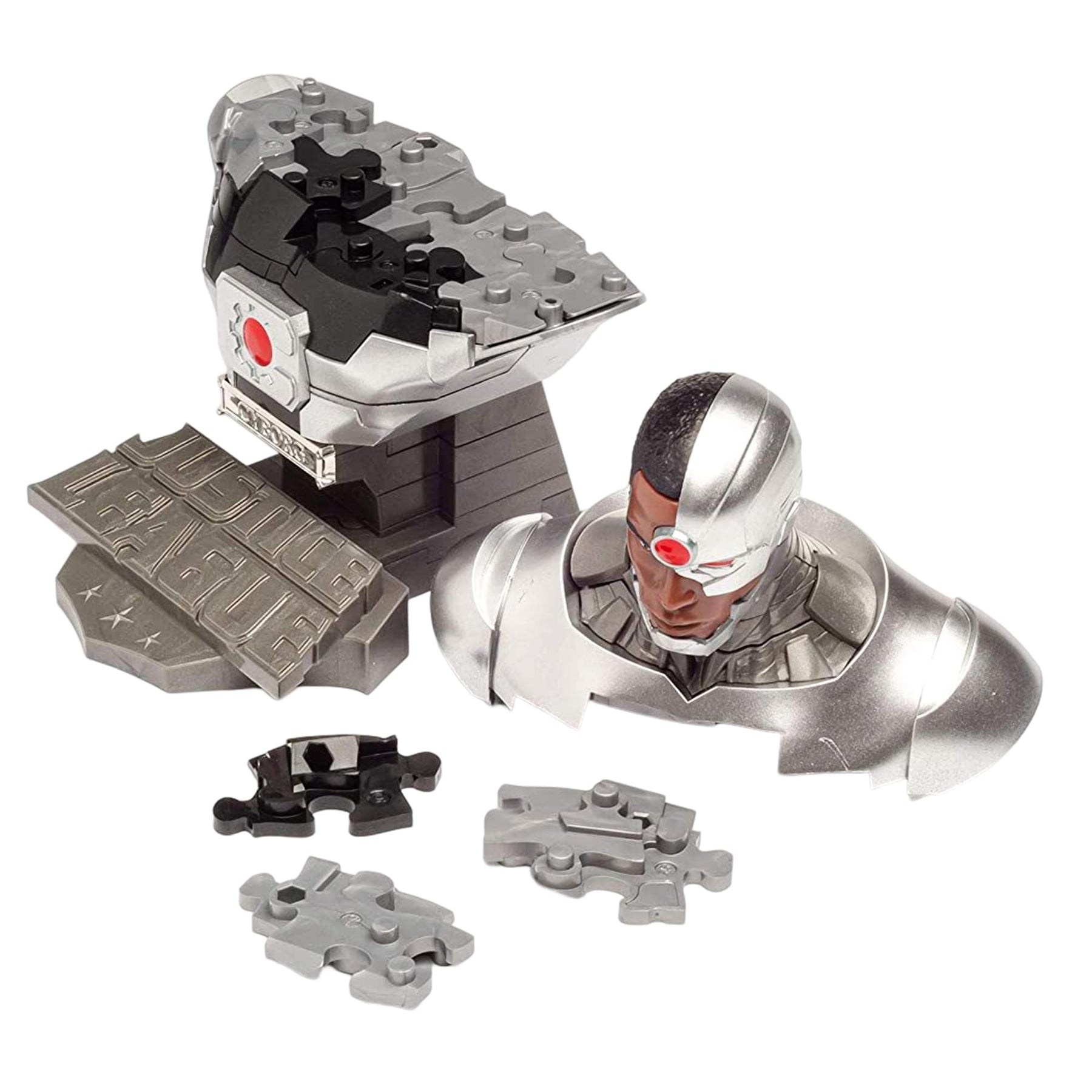 Eaglemoss DC Cyborg 72 Piece 3D Jigsaw Puzzle | Solid Color