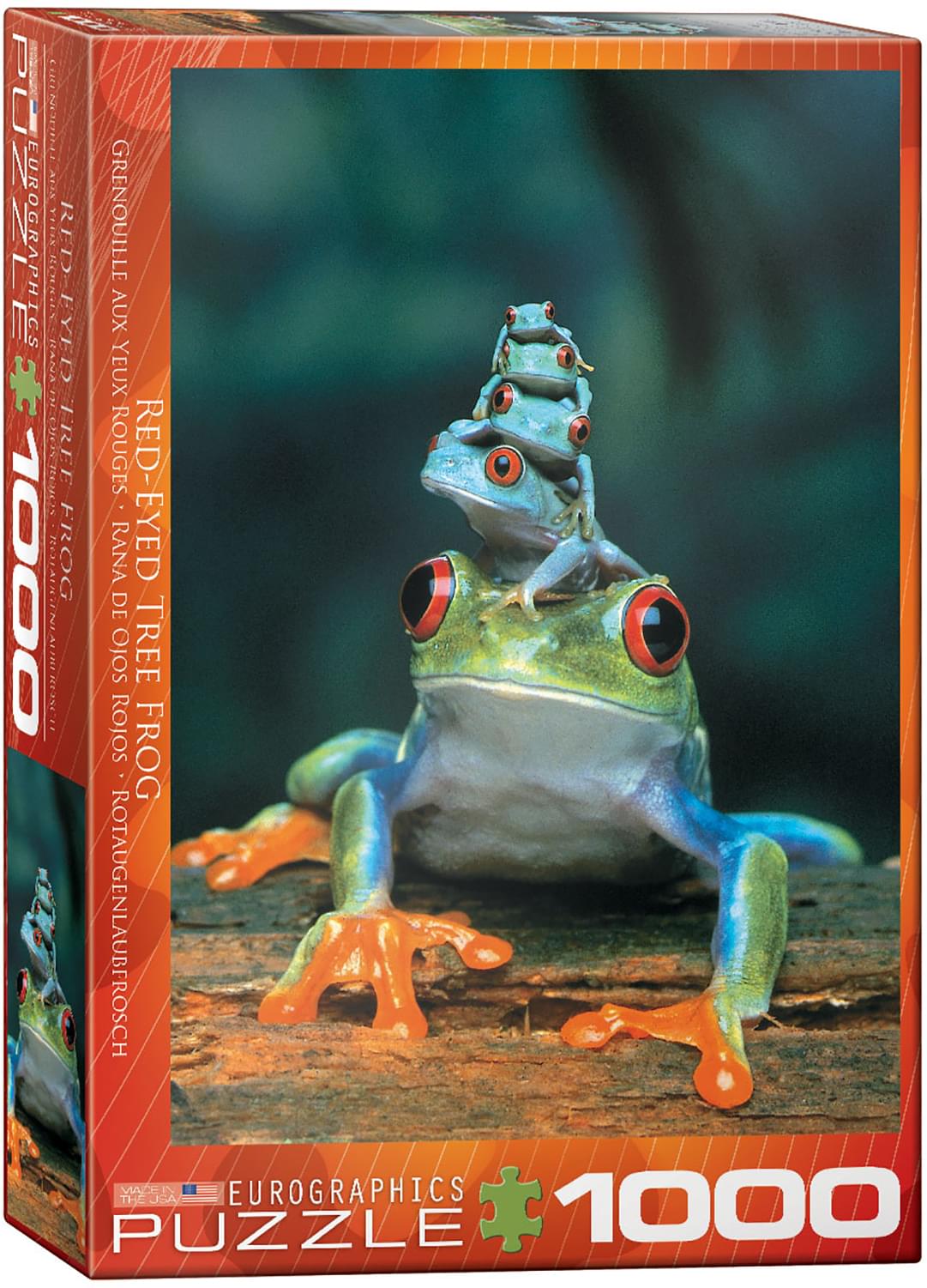 Red-Eyed Tree Frog 1000 Piece Jigsaw Puzzle | Free Shipping Red-Eyed Tree Frog 1000 Piece Jigsaw Puzzle | Free Shipping