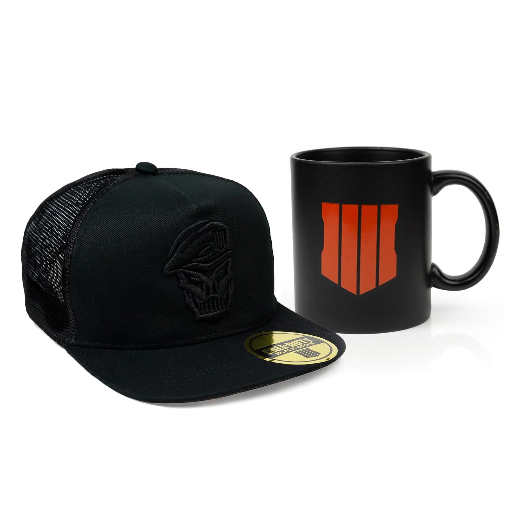 Call of Duty: Black Ops 4 Gift Set | Skull Logo Snapback Cap & Mug