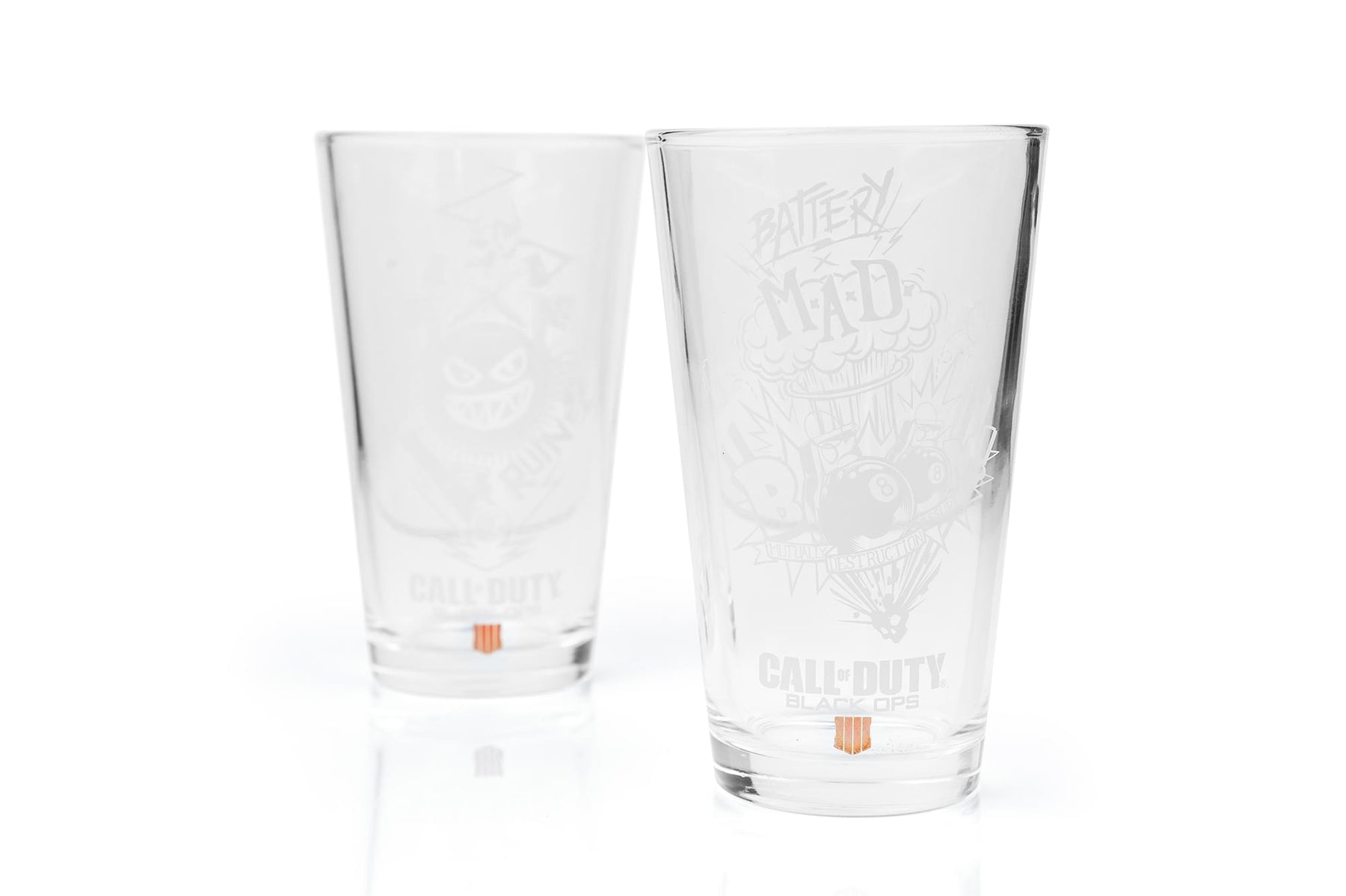 Premium Call of Duty Black Ops 4 Specialists 17oz Drinking Glasses | Set of 2