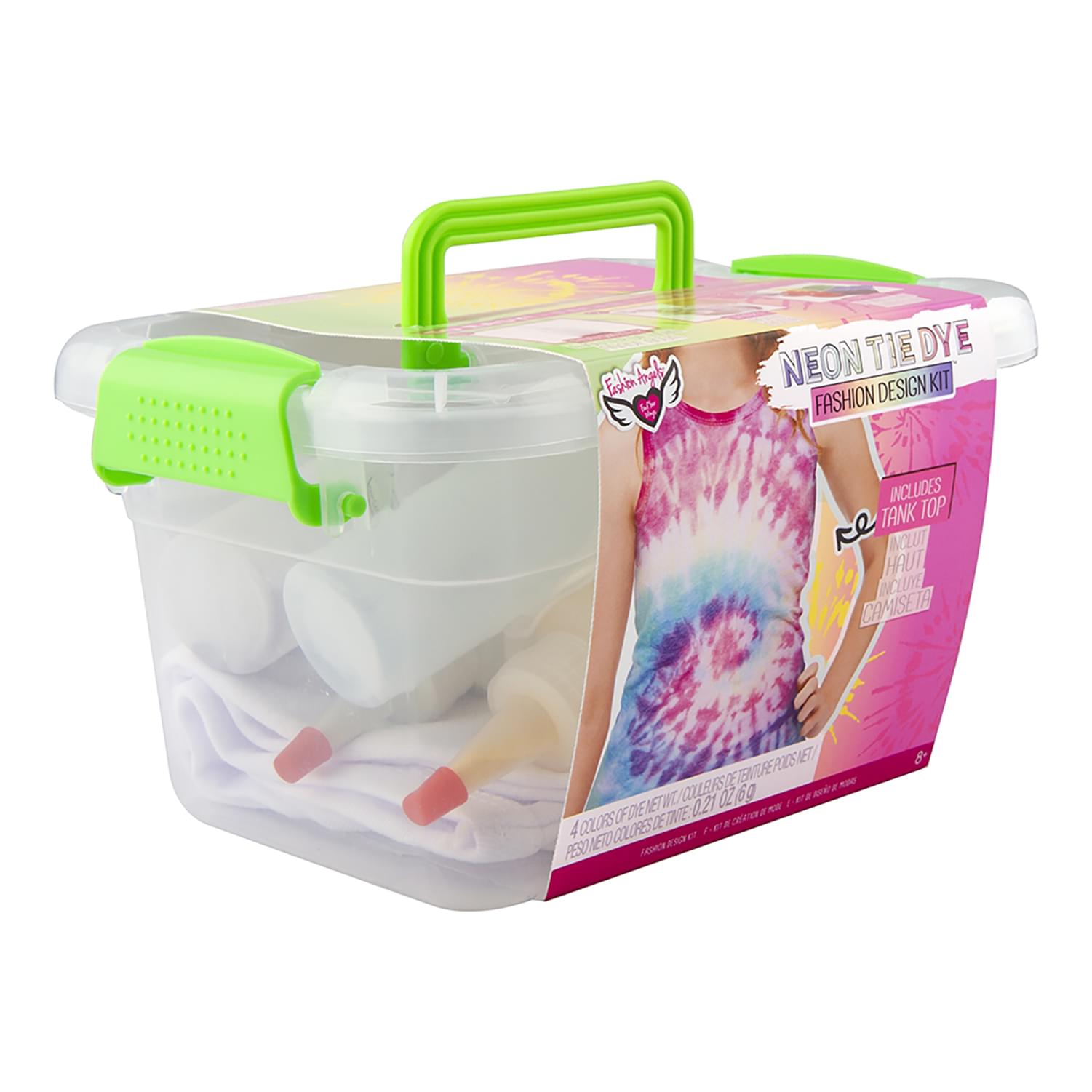 Fashion Angels Neon Tie Dye Tank Top Fashion Design Kit
