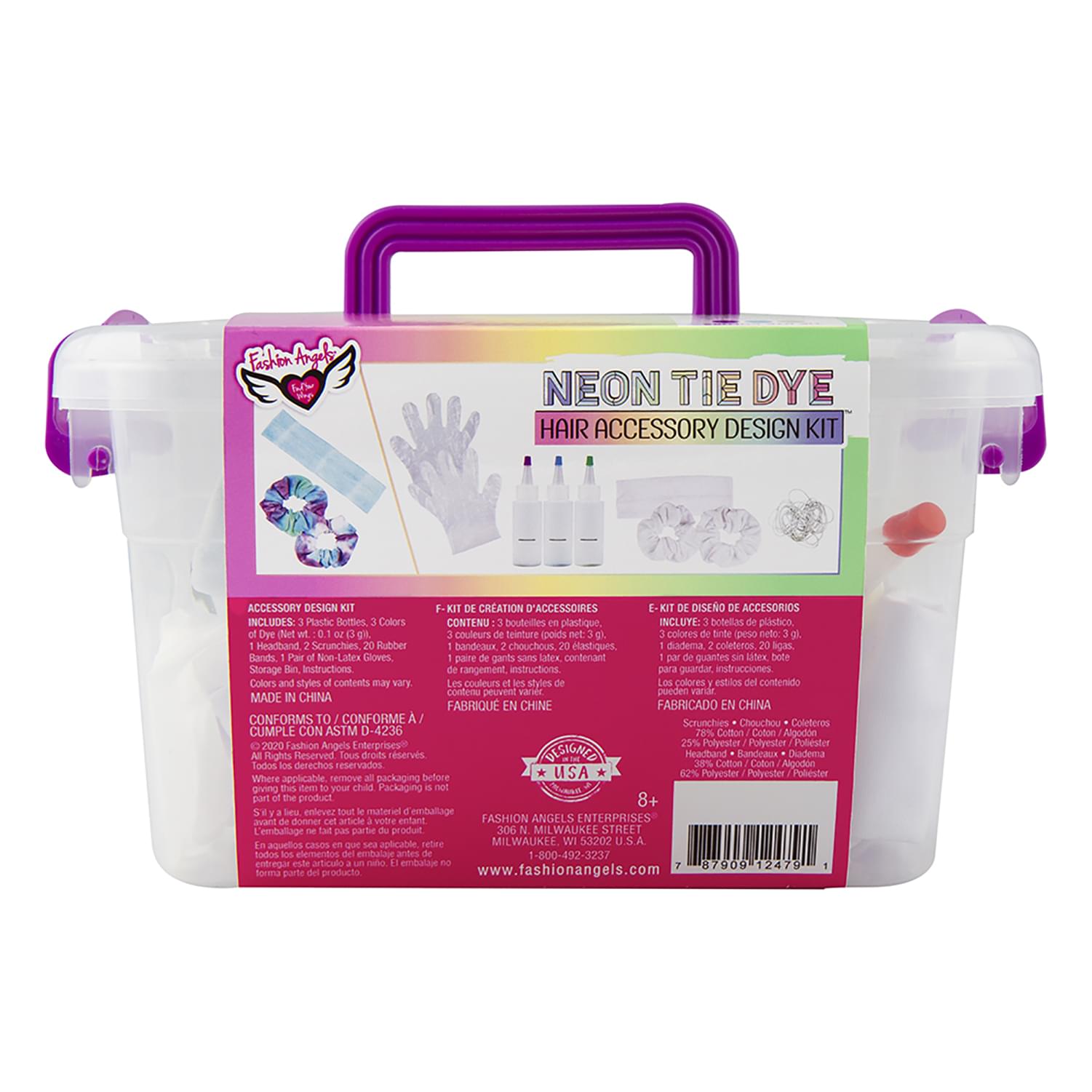 Fashion Angels Neon Tie Dye Hair Accessory Design Kit