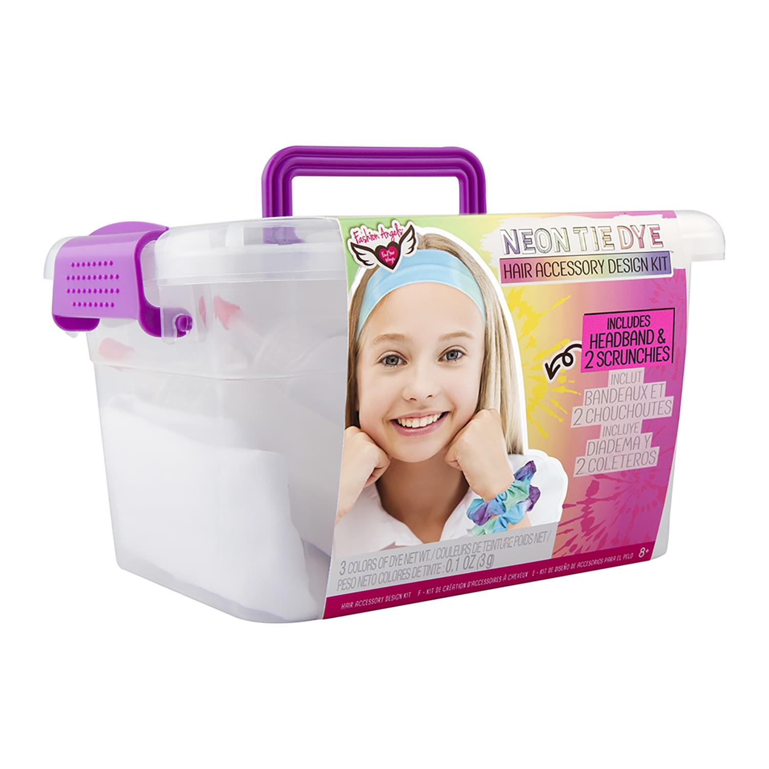 Fashion Angels Neon Tie Dye Hair Accessory Design Kit