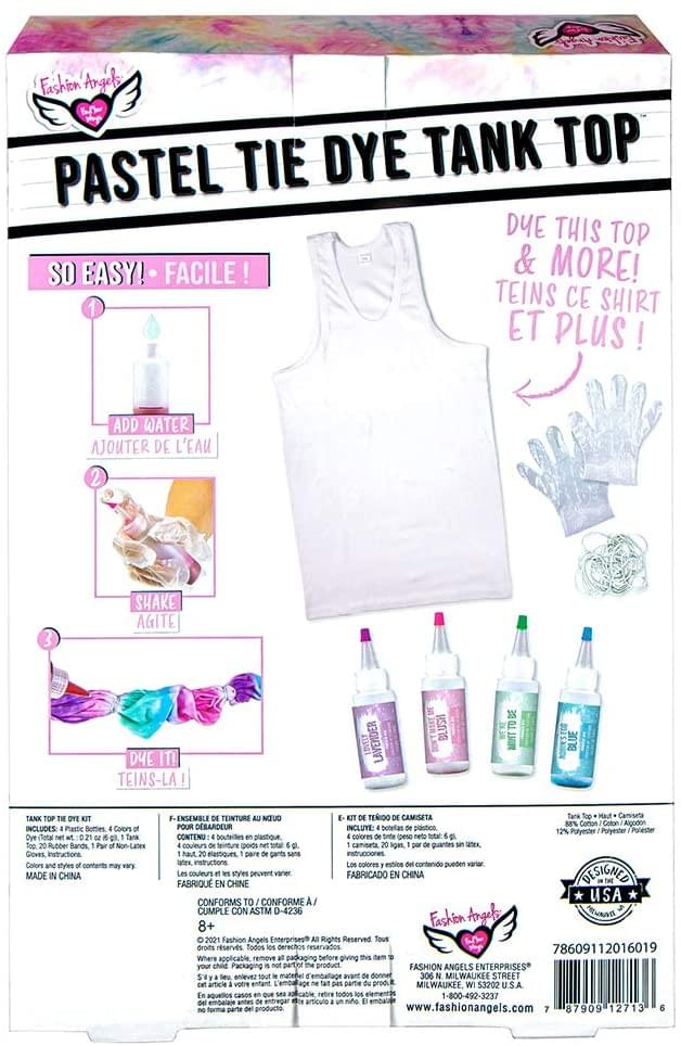 Fashion Angels Pastel Tie Dye Tank Top Kit