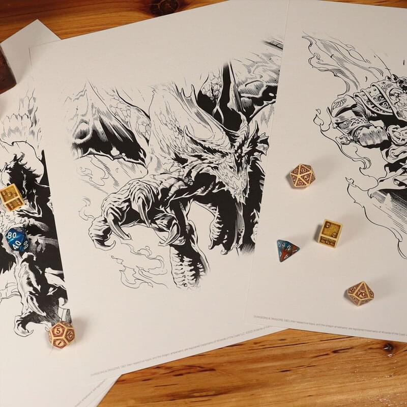 Dungeons & Dragons Lithograph Set