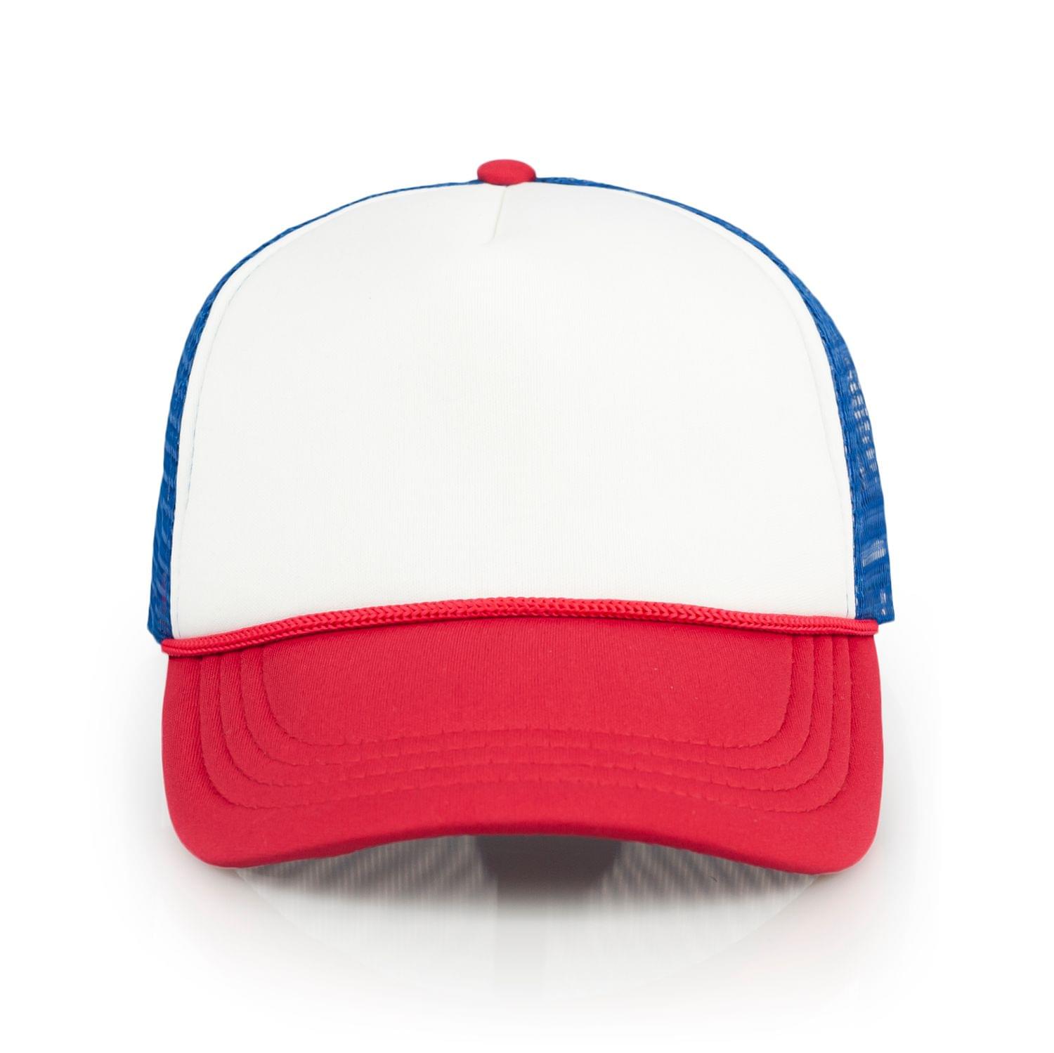 Stranger Things Mesh Red White & Blue Vintage Mesh Trucker Cap