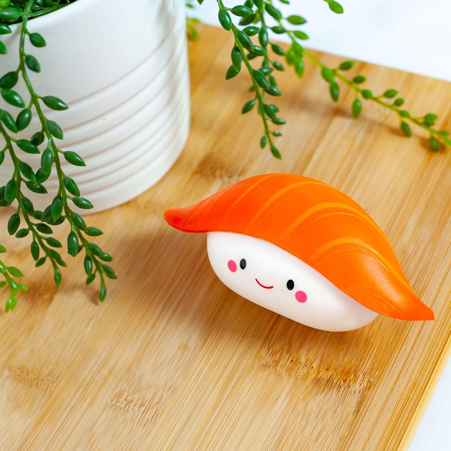 Smiling Salmon Nigiri Sushi Scented Squishy Foam Toy | Japanese Anime Collection